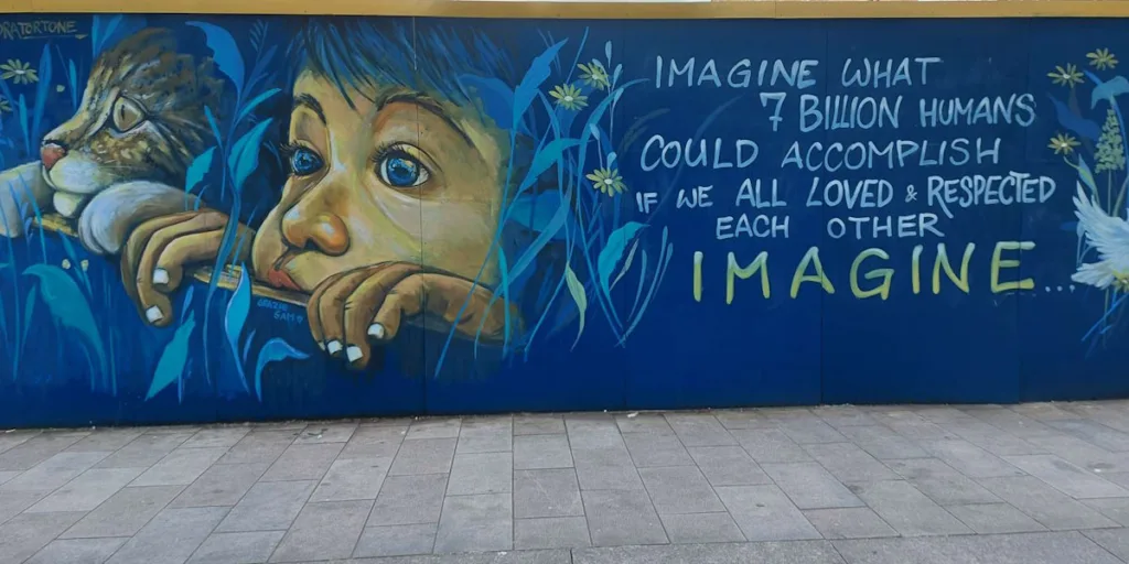 Street Art - Hoarding Mural - Woolwich London