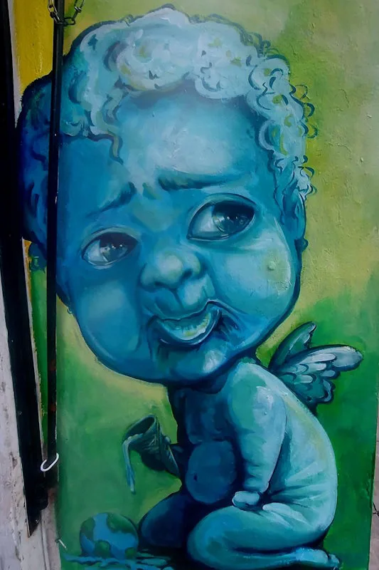Street Art Mural - Cherub