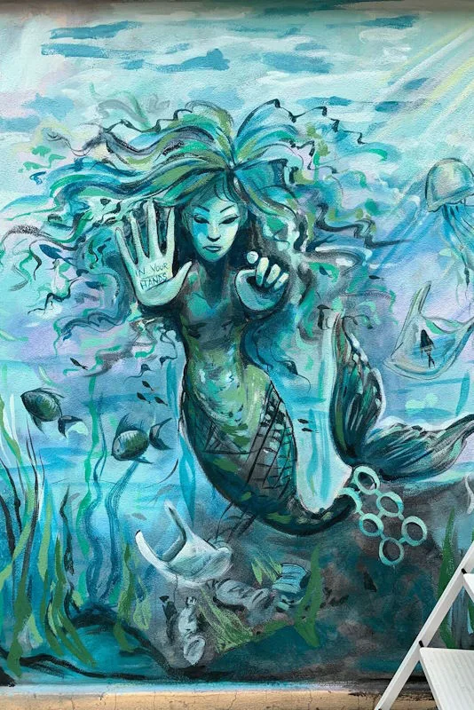 Street Art Mural - Mermaid
