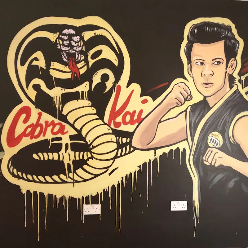 Wall art - kids room - Cobra Kai design